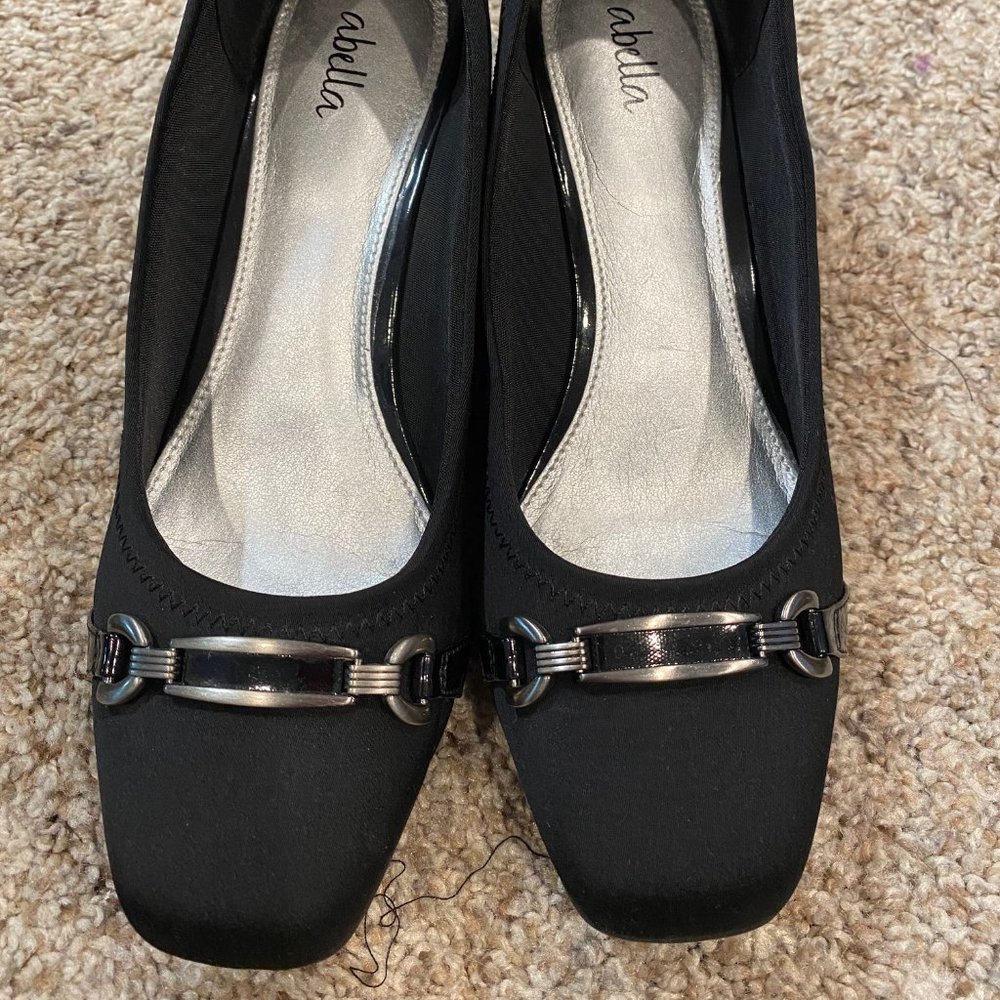 Abella Genna Wedge Pump (Black) - Size 7